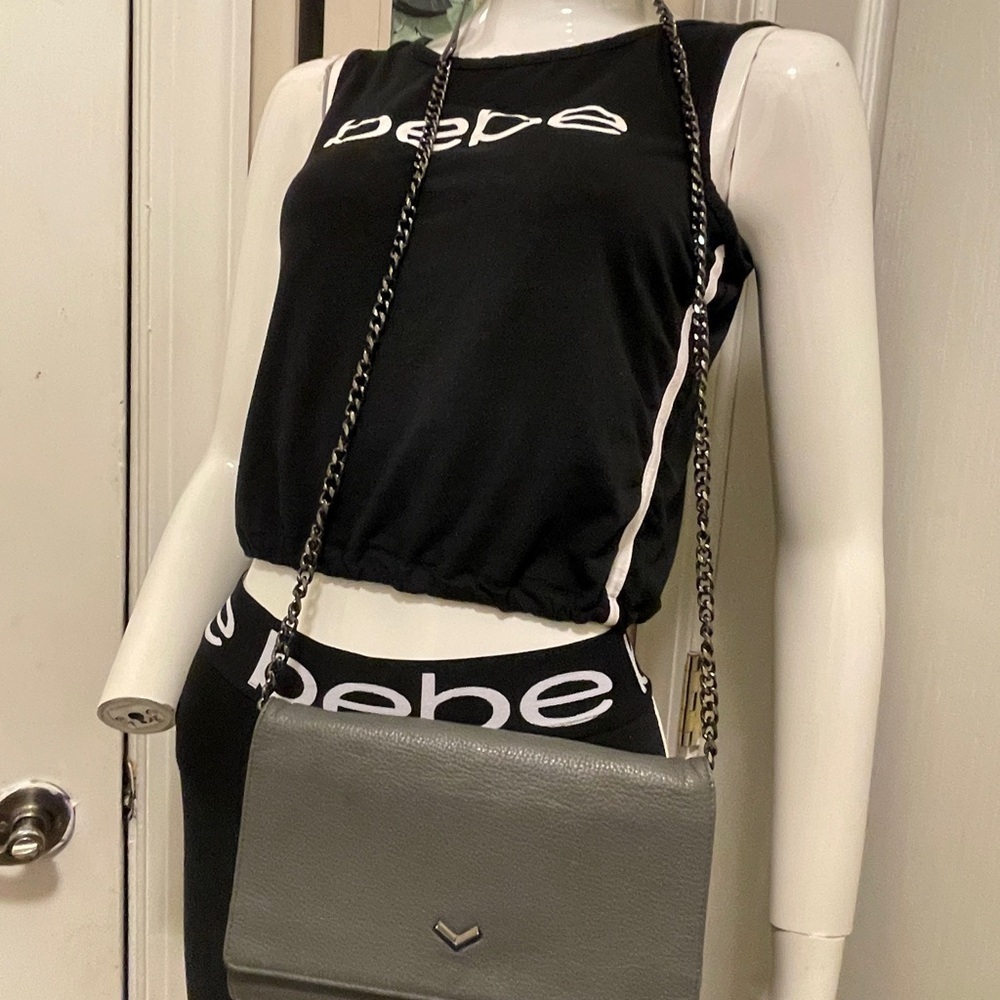 BOTKIER Women's gray Built-In Mirror Chain Strap Wallet - Picture 6 of 12